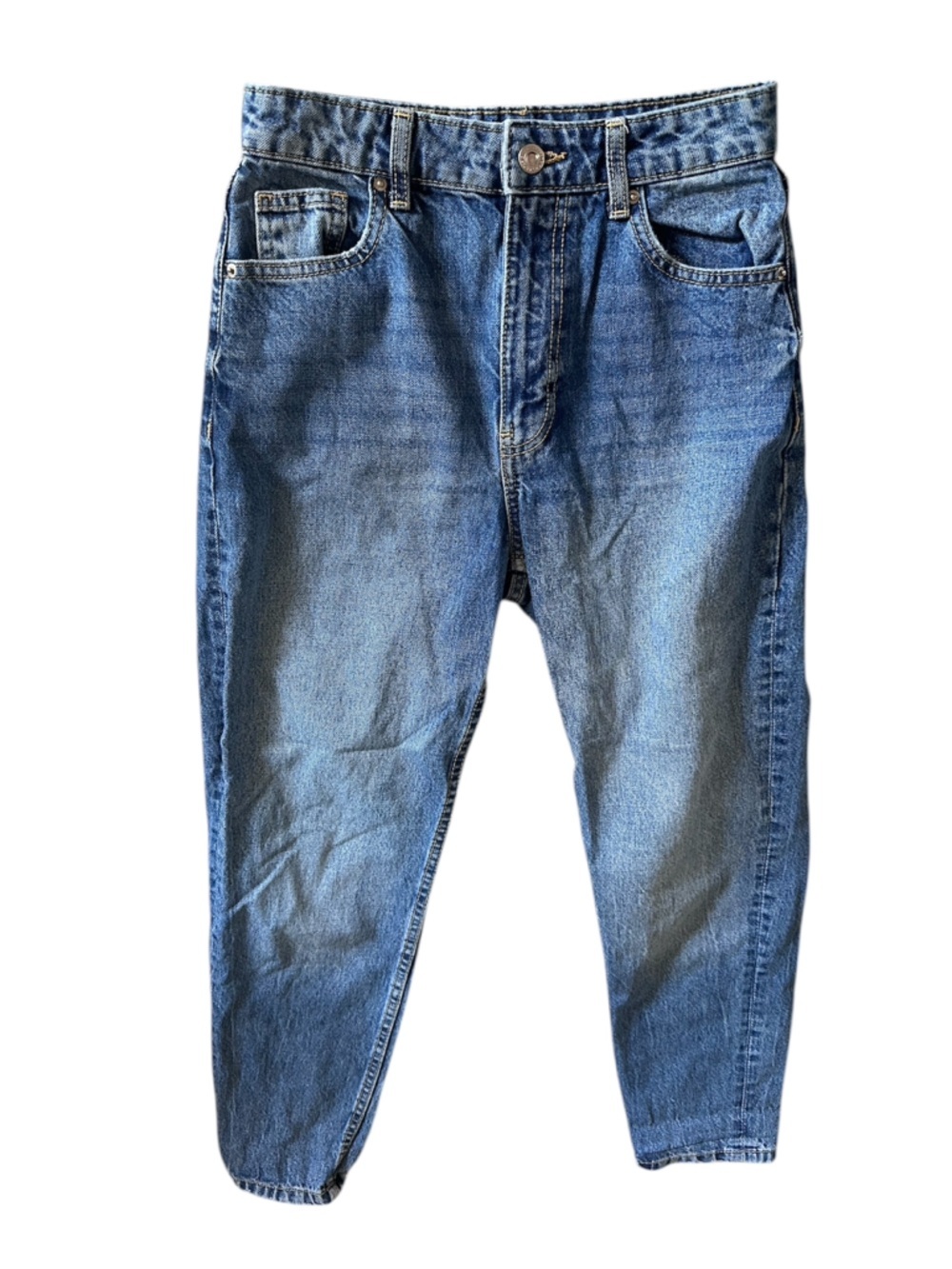 Bershka Women’s Olivia Relaxed Blue Denim Jeans size 2